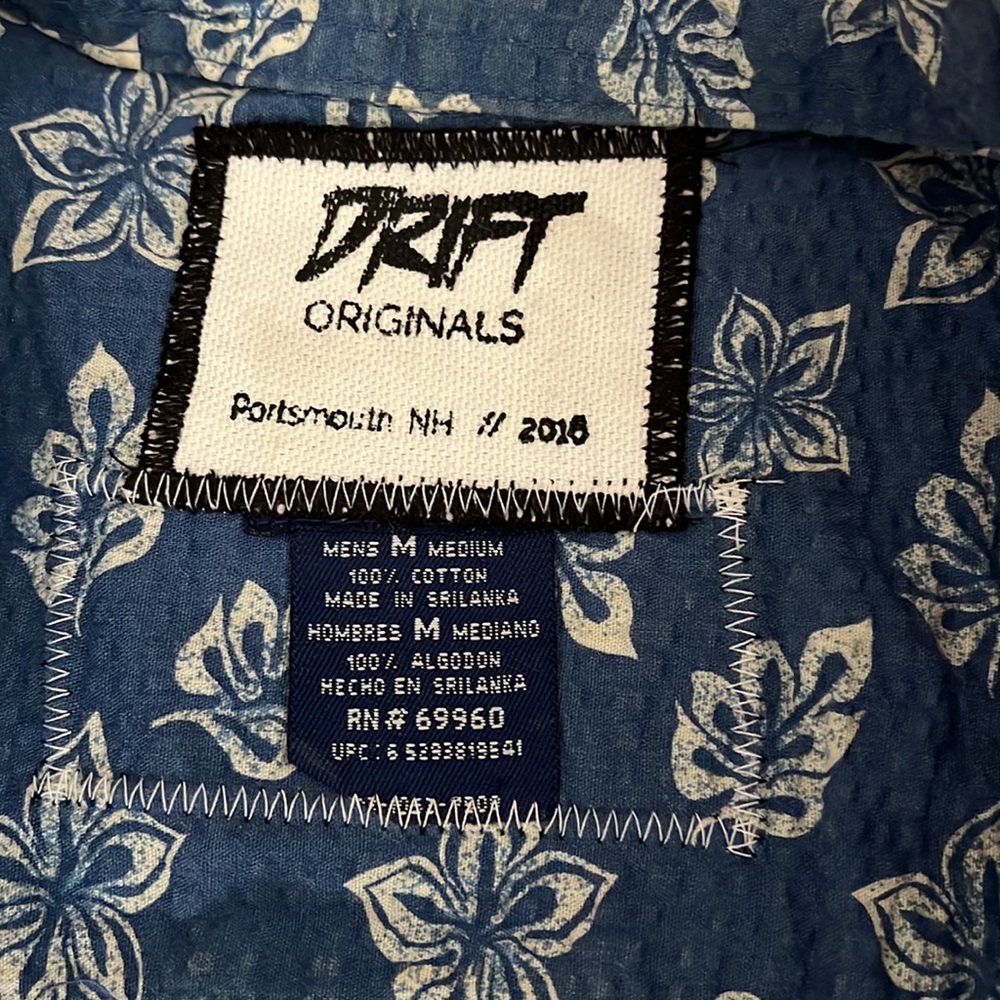 Drift Sustainable Collards Button Down Shirt. - image 2